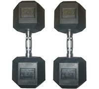 Ironman Rubber Coated Hex 27.5kg Dumbbell - Pair
