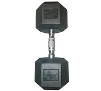 Ironman Rubber Coated Hex 30kg Dumbbell - Single