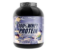 IronMaxx 100% Whey Protein Powder 2350g - Blueberry | High Protein Shake with BCAAs & EAAs | Low Carb & Low Sugar Whey | Ideal for Muscle Gain, Diet & Fitness