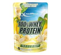 IronMaxx 100% Whey Protein Powder 500g - Banana Cream | High Protein Shake with BCAAs & EAAs | Low Carb & Low Sugar Whey | Ideal for Muscle Gain, Diet & Fitness Design May Vary
