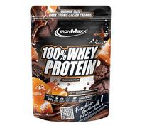 IronMaxx 100% Whey Protein Powder 500g - Dark Cookie Salted Caramel | High Protein Shake with BCAAs & EAAs | Low Carb & Low Sugar Whey | Ideal for Muscle Gain, Diet & Fitness