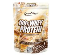IronMaxx 100% Whey Protein Powder 500g - Honey Cereal 500g | High Protein Shake with BCAAs & EAAs | Low Carb & Low Sugar Whey | Ideal for Muscle Gain, Diet & Fitness