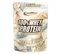 IronMaxx 100% Whey Protein Powder 500g - Poppy Seed Cheesecake 500g | High Protein Shake with BCAAs & EAAs | Low Carb & Low Sugar Whey | Ideal for Muscle Gain, Diet & Fitness