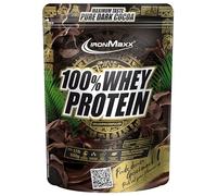 IronMaxx 100% Whey Protein Powder 500g - Pure Dark Cocoa | High Protein Shake with BCAAs & EAAs | Low Carb & Low Sugar Whey | Ideal for Muscle Gain, Diet & Fitness