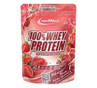 IronMaxx 100% Whey Protein Powder 500g - Strawberry | High Protein Shake with BCAAs & EAAs | Low Carb & Low Sugar Whey | Ideal for Muscle Gain, Diet & Fitness Design May Vary