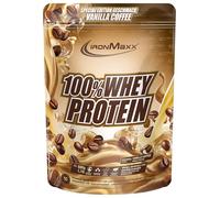 IronMaxx 100% Whey Protein Powder 500g - Vanilla Coffee | High Protein Shake with BCAAs & EAAs | Low Carb & Low Sugar Whey | Ideal for Muscle Gain, Diet & Fitness