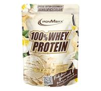 IronMaxx 100% Whey Protein Powder 500g - Vanilla Ice Cream | High Protein Shake with BCAAs & EAAs | Low Carb & Low Sugar Whey | Ideal for Muscle Gain, Diet & Fitness