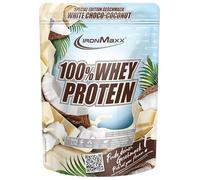IronMaxx 100% Whey Protein Powder 500g - White Choc Coconut | High Protein Shake with BCAAs & EAAs | Low Carb & Low Sugar Whey | Ideal for Muscle Gain, Diet & Fitness