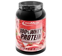 IronMaxx 100% Whey Protein Powder 900g - Strawberry | High Protein Shake with BCAAs & EAAs | Low Carb & Low Sugar Whey | Ideal for Muscle Gain, Diet & Fitness