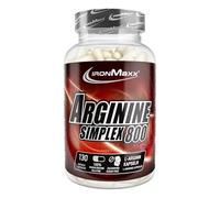 IronMaxx Arginine Simplex 800, L-Arginine Amino Acid, 1 x Pack of 130 XXL Capsules