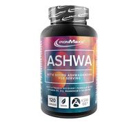 IronMaxx Ashwagandha - 120 Capsules | 600mg KSM-66® per Daily Dose | Anti-Stress & Recovery Formula with Vitamin B6 & B12 | with Magnesium & Selenium | Vegan