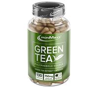 IronMaxx Green Tea - 130 Capsules | Green Tea Extract with 339 mg epigallocatechin-3-gallate and 180 mg Caffeine per Daily dose | Supportive During Dieting Phases
