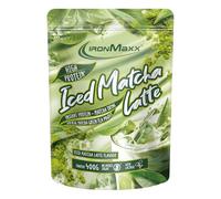 IronMaxx Iced Matcha Latte - 400g Pouch | High Protein Matcha Drink with Green Tea | No Added Sugar | Enjoy Cold