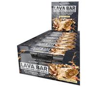 IronMaxx Lava Protein Bar White Salty Peanut - 18 x 40g | High protein bar with creamy core and crispy topping | low sugar protein bar palm oil free and without preservatives