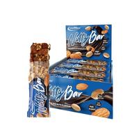 IronMaxx Nutty Bar - Dark Chocolate Nuts 12x40g Bar, with real whole nuts, Gluten-free and without palm oil