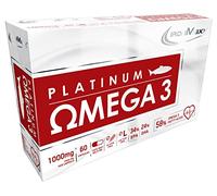 IronMaxx Platinum Omega-3 Soft Gel Fish Oil Capsules, 1000 mg of Omega-3 Fatty Acids per Capsule, 1 x Pack of 60