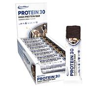 IronMaxx Protein 30 Protein Bar - Cookies & Cream - 24x35g reduced sugar, 30% protein content, delicious snack with a delicate cream filling