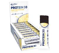 IronMaxx Protein 30 Protein Bar - Vanilla - 24x35g reduced sugar, 30% protein content, delicious snack with a delicate cream filling