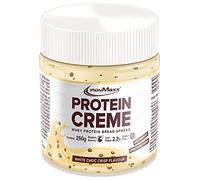 IronMaxx Protein Cream, High Protein, Low-Sugar Spread, Low-Carb, Gluten-Free, White Chocolate Crisp Flavour, 250 g