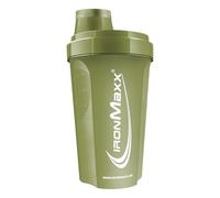 IronMaxx Protein Shaker Bottle - 700ml Navy Green Opaque | Leakproof & BPA-Free Shaker Cup with Mixing Sieve, Screw Cap & Measurement Scale - Dishwasher Safe
