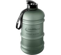 IronMaxx Water Gallon - Matte Mineral Green 2200ml | Leakproof BPA Free Hydration Jug with Measurement Scale | Reusable Sports Bottle for Fitness & Training