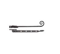Ironmongery Solutions® 10 Inch Curly Tail Casement Stay Traditional Window Fastener Decorative Metal Stay for Timber Windows Fixing Included