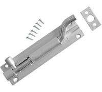 Ironmongery Solutions® 100mm (4") Aluminium Swan Neck Door - Offset Design with Screws Heavy Duty Sliding for Doors, Gates, and Cupboards