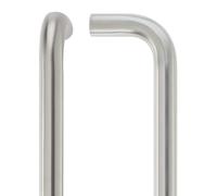 Ironmongery Solutions® 19mm D Pull Handle 300mm Centres Grade 316 Stainless Steel Door Handle with Bolt Through Fixings Fixing Included