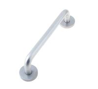 Ironmongery Solutions® 19mm D Shape Pull Handle Rose Fixing Satin Anodised Aluminium Finish Fixings Included (400x19mm)