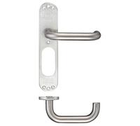 Ironmongery Solutions® 19mm Tubular Return to Door Lever on Inner Plate for Internal Doors Durable Door Handle Professional Finish Fixing Included