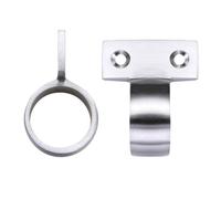 Ironmongery Solutions® 28mm Vertical Fix Window Sash Ring Traditional Flush Lift Durable Metal Finger Pull for Timber Sash Windows Fixing Included (Satin Chrome)