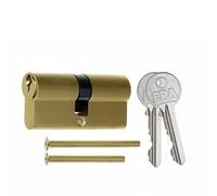 Ironmongery Solutions® 6-Pin Euro Profile Double Door Cylinder | Smooth Operation & Reliable Security for uPVC, Composite & Timber Doors (Boxed Packaging, Brass, 35mm/35mm)