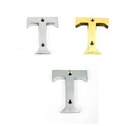 Ironmongery Solutions® Alphabets A-Z in Multiple Finishes. Door Alphabets with Durable Quality, Suitable for All Door Types Including Wooden, uPVC and Composite. Size 50mm. (T, Polished Brass)