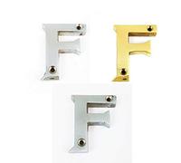 Ironmongery Solutions® Alphabets A-Z in Multiple Finishes. Door Alphabets with Durable Quality, Suitable for All Door Types Including Wooden, uPVC and Composite. Size 50mm. (F, Polished Chrome)