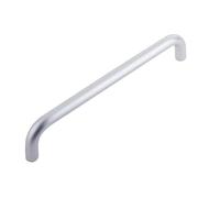 Ironmongery Solutions® Aluminium 19mm D Shape Pull Handle F2 Satin Anodised Bolt Through Fixing (305x19mm)