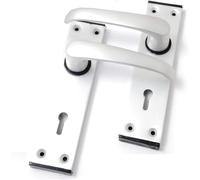 Ironmongery Solutions® Aluminium SAA Lever Lock Door Handles - Modern Lockable Interior & Exterior Door Hardware, Durable Finish, Easy Fit