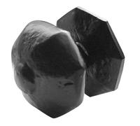 Ironmongery Solutions® Antique Centre Door Knob 72mm Diameter Black Finish Traditional Interior Doors Fixings Included