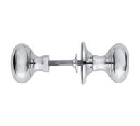 Ironmongery Solutions® Architectural Mushroom Rim Knob for Doors Rim Lock Knobs, Gate Handle, Rim Knob, Door Knob Handles in Multiple Finishes Size -56x52mm. (Polished Nickel)