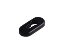 Ironmongery Solutions® Architectural Oval Cylinder Escutcheon - Premium Keyhole Cover, Modern Oval Design for Internal & External Euro Cylinder Doors (Black)