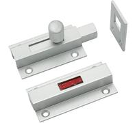 Ironmongery Solutions® Bathroom Toilet Door Aluminium Slide Bolt Lock with Indicator - Privacy Lock