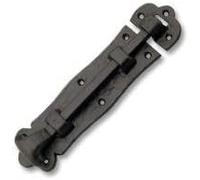Ironmongery Solutions® Black Antique Cast Iron Ornate Door Bolt - 203mm (8") Straight, Decorative Heavy-Duty Door Hardware