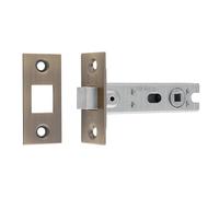 Ironmongery Solutions® Bolt-Through Tubular Deadbolt for Internal & External Doors Secure Door Lock Fixings Included (Antique Brass, 76mm)