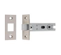 Ironmongery Solutions® Bolt-Through Tubular Deadbolt for Internal & External Doors Secure Door Lock Fixings Included (Nickel Plate, 76mm)