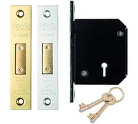 Ironmongery Solutions® BS 5 Lever Chubb Retro-Fit Door Deadlock Bolt for Wooden Doors Security Lock