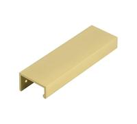Ironmongery Solutions® Burlington Angled Edge Pull Handle Solid Brass Recessed Drawer and Cabinet Handle Traditional Furniture Hardware Fixings Included (Satin Brass, 150mm)
