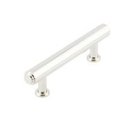 Ironmongery Solutions® Burlington Belgrave Stepped Cabinet Handles Solid Brass Stepped Design Furniture Drawer and Cupboard Handles Fixings Included (Polished Nickel, 96mm)
