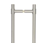 Ironmongery Solutions® CRES 3001 Pull Handle Modern Architectural Door Handle Durable Metal Fixings Included (Back to Back, Satin Stainless Steel)