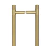 Ironmongery Solutions® CRES 3001 Pull Handle Modern Architectural Door Handle Durable Metal Fixings Included (Back to Back, Satin Brass)