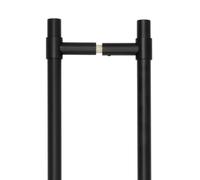 Ironmongery Solutions® CRES 3001 Pull Handle Modern Architectural Door Handle Durable Metal Fixings Included (Back to Back, Black)