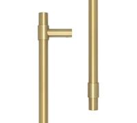 Ironmongery Solutions® CRES 3001 Pull Handle Modern Architectural Door Handle Durable Metal Fixings Included (Bolt Through, Satin Brass)